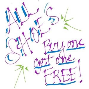 Shoes bogo free!!!